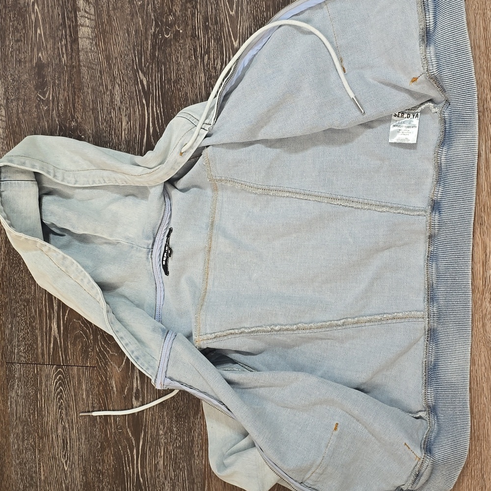 Ser.o.ya Edith Terry Cropped Hoodie size S - Picture 10 of 10